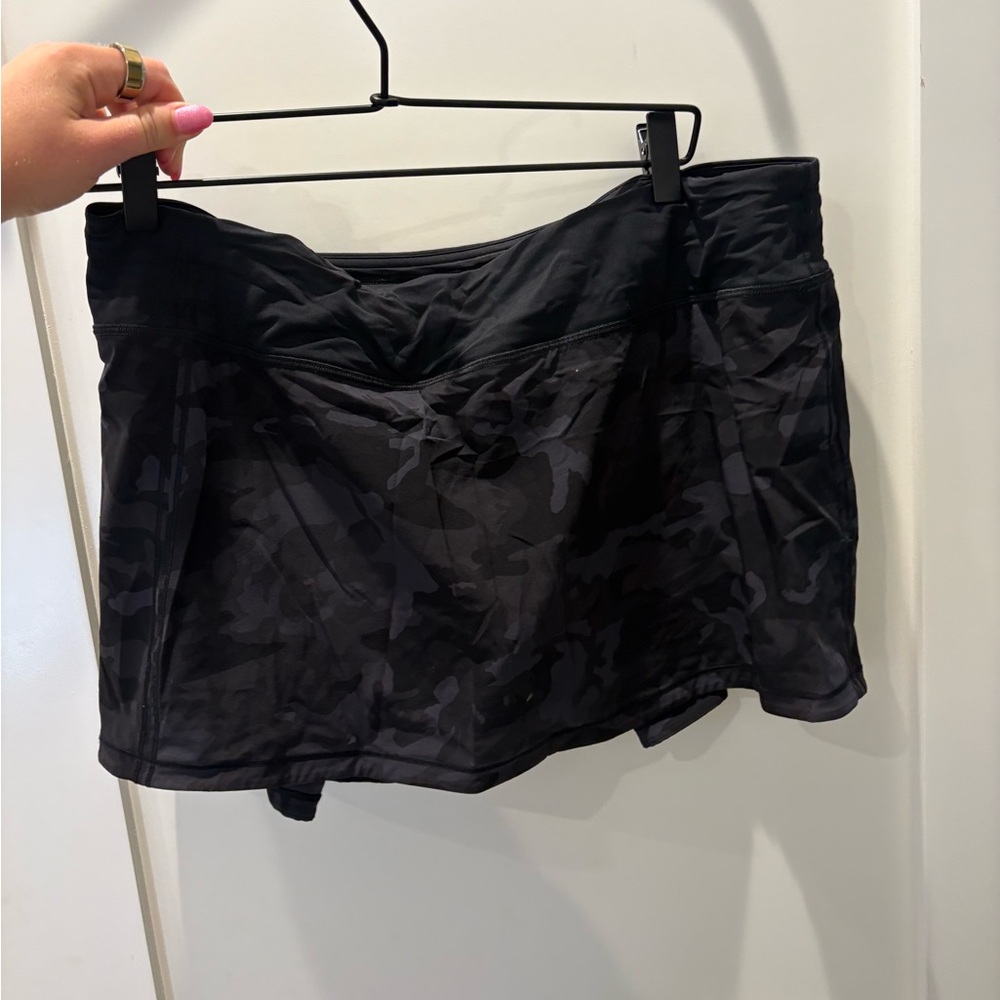 lululemon athletica Black Camo tennis Skort